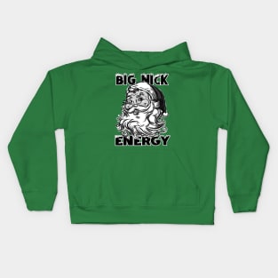 Big Nick Energy Retro Santa Kids Hoodie